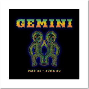 Gemini 2b Black Posters and Art